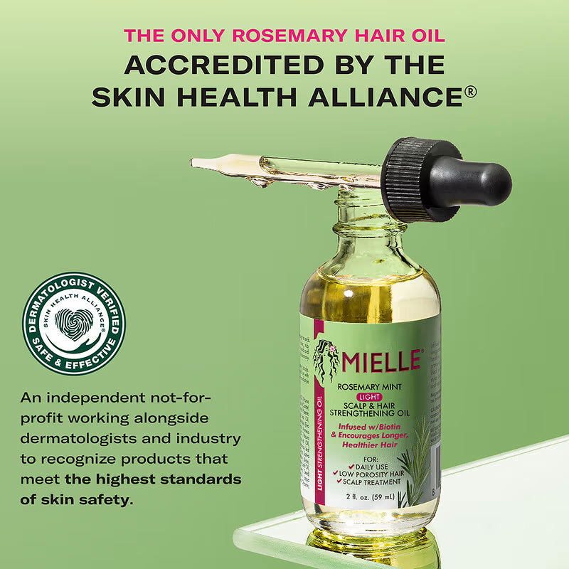 Mielle Light Strengthening Scalp & Hair Oil With Rosemary, Mint & Biotin, 59Ml