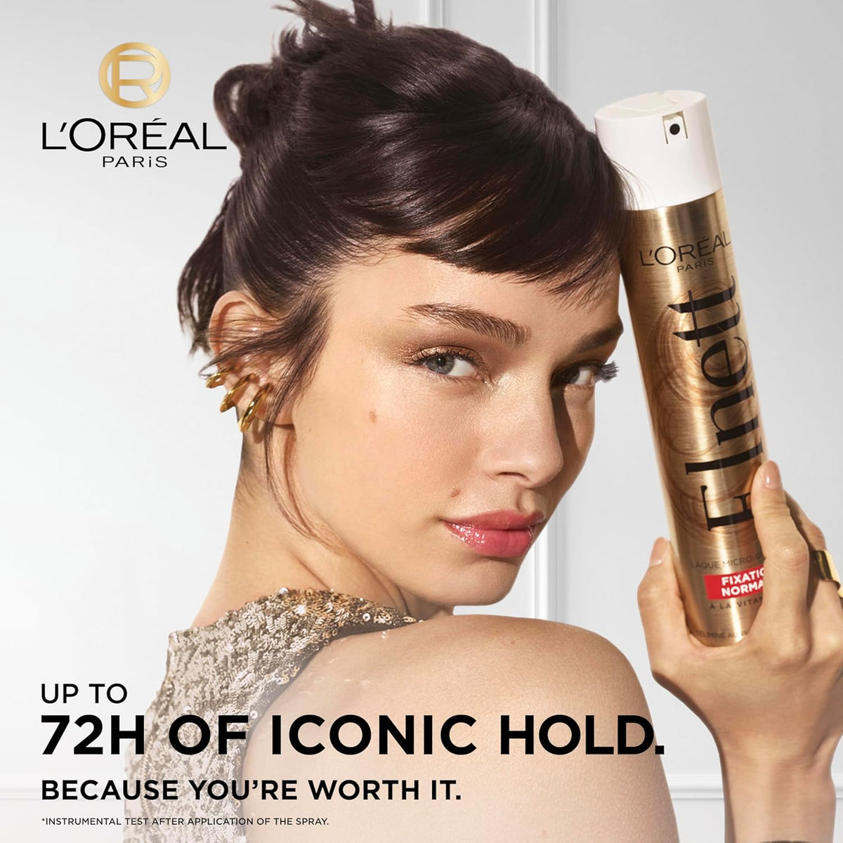 L'Oreal Elnett Satin Hair Spray Normal Hold, 200Ml
