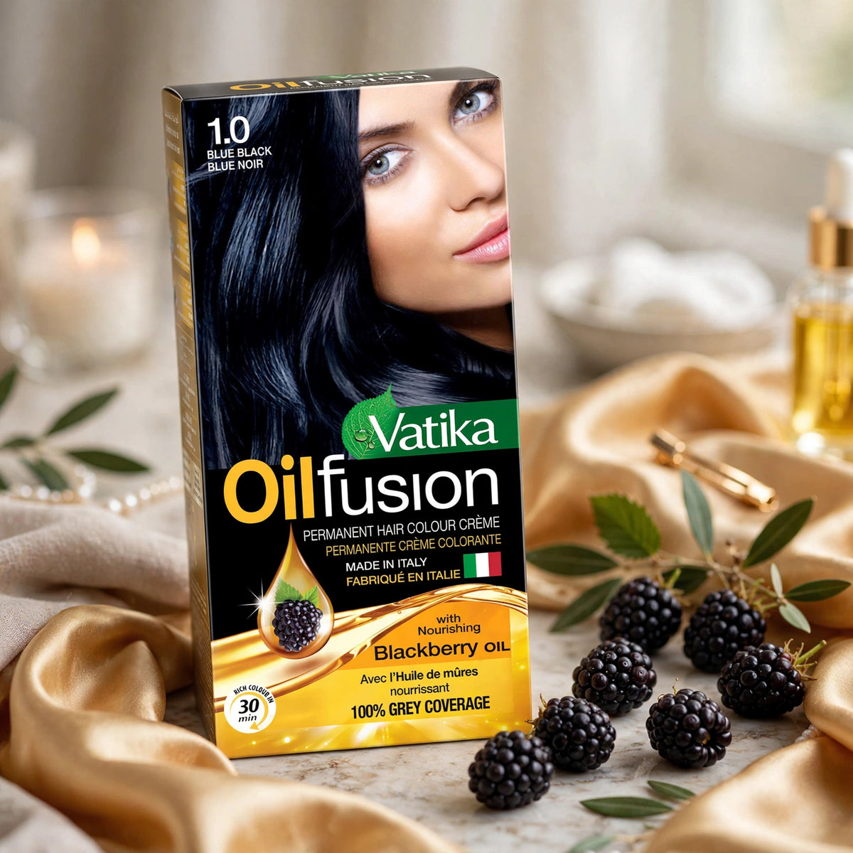 Vatika oilfusion 1.0 BLUE BLACK BLUE NOIR