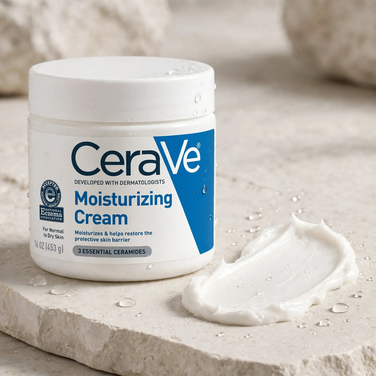 CeraVe Hydrating Moisturizing Cream 453g for Normal to Dry Skin