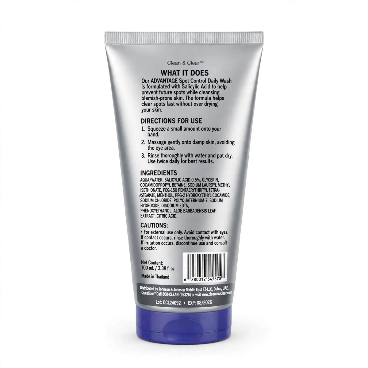Clean & Clear Salicylic Acid Daily Spot Control Wash 150ml