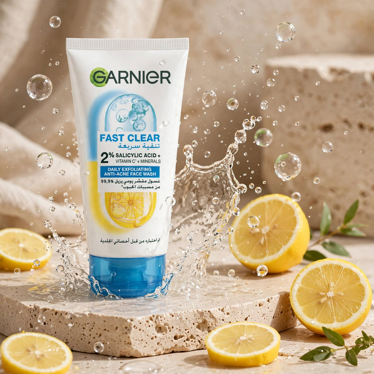 Garnier Fast Clear Facial Cleanser with Vitamins & Minerals 150ml