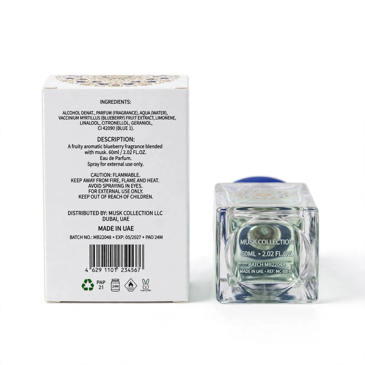 Musk Collection Blueberry Eau de Parfum Vaporisateur 60ml