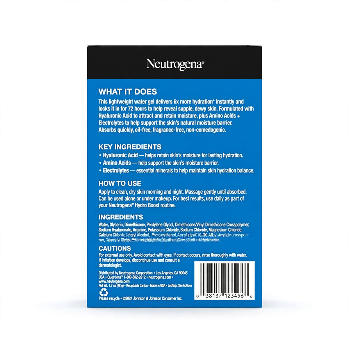 Neutrogena Hydro Boost Water Gel with Hyaluronic Acid 50ml