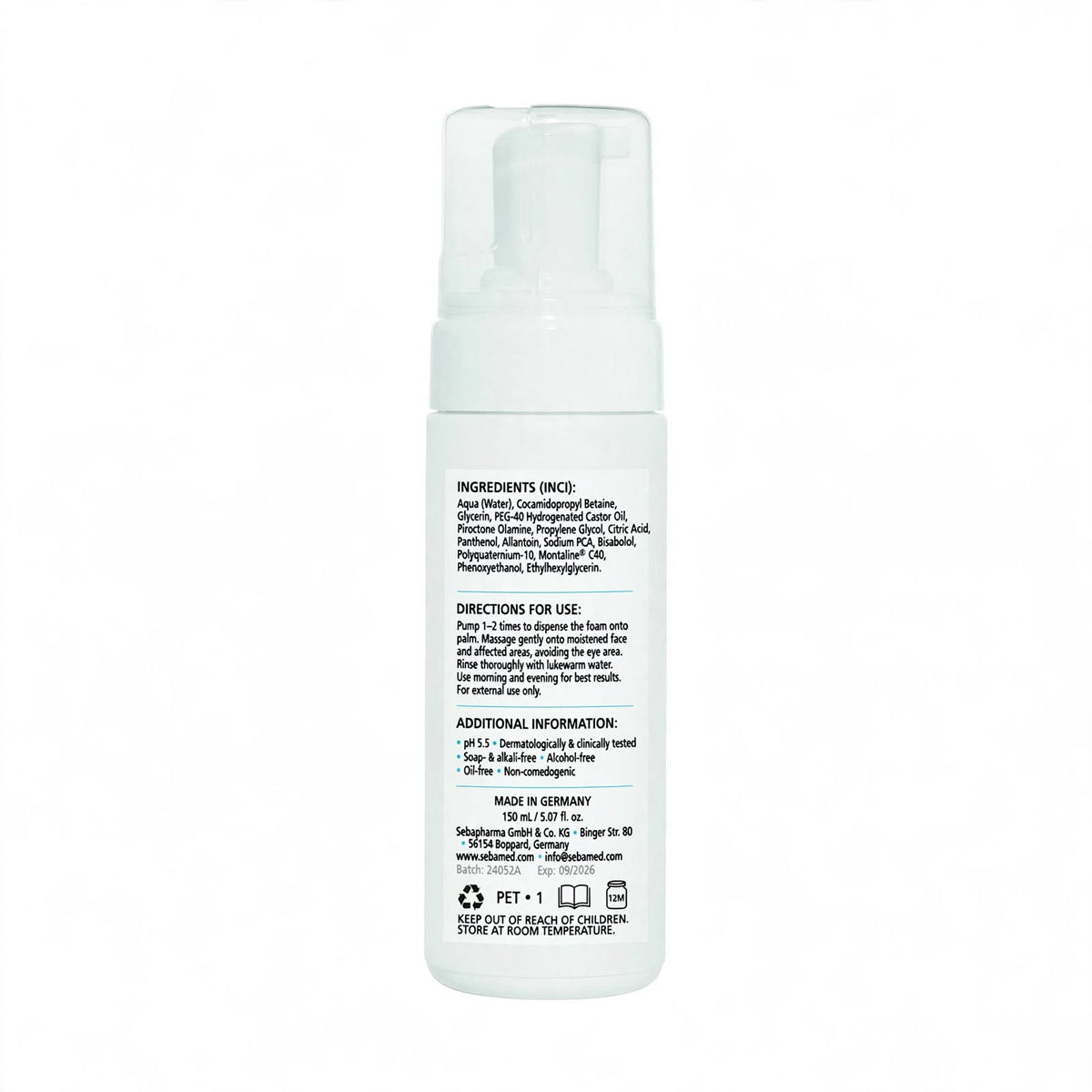 Sebamed Antibacterial Facial Cleansing Foam for Impure Skin 150ml