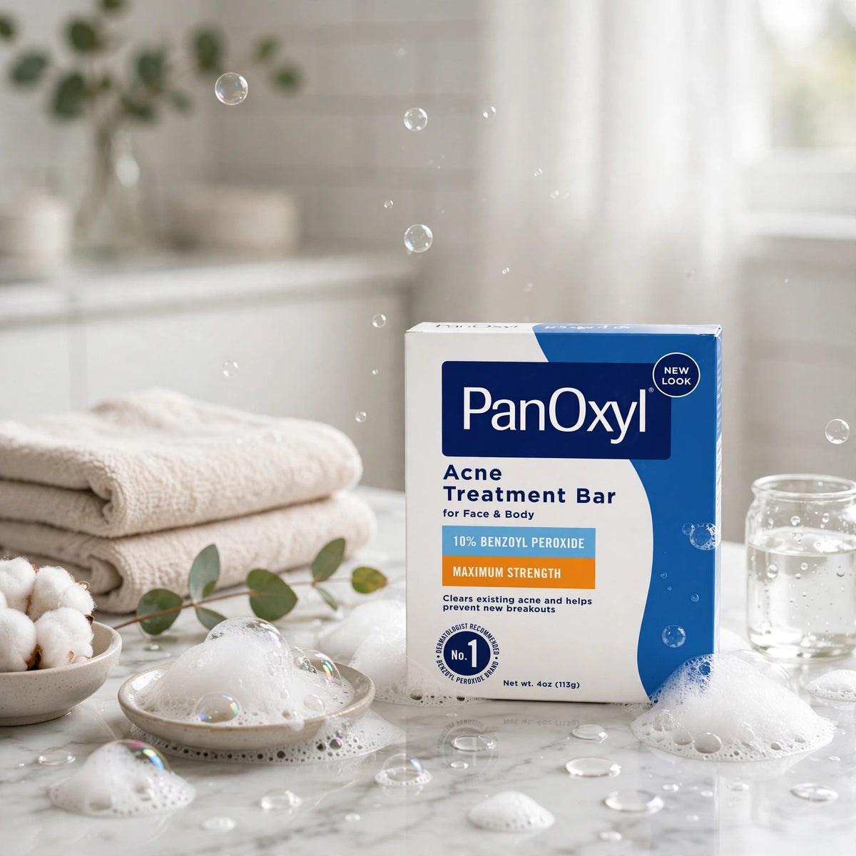 PANOXYL ANCE TREATMENT BAR FOR FACE &BODY MAXIMUM SCAETRENGTH 113g