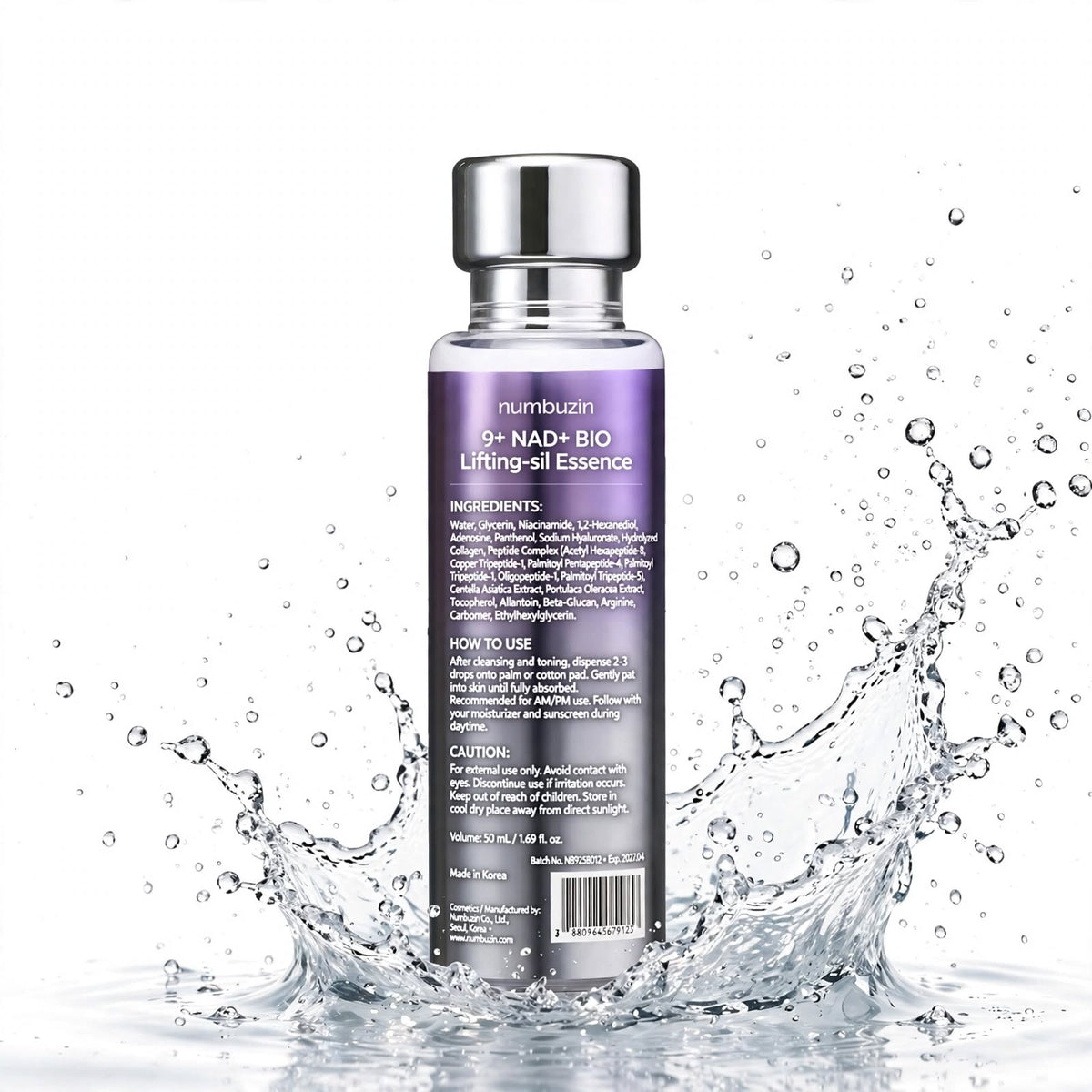 9 ⁺ NUMBUZIN NAD ⁺ BIO LIFTING - SIL ESSENCE NAD ⁺ + 50 PEPTIDES 50 ML