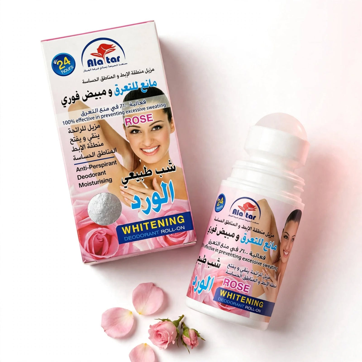 Alatar Rose Whitening Dedorant Roll On 60Ml
