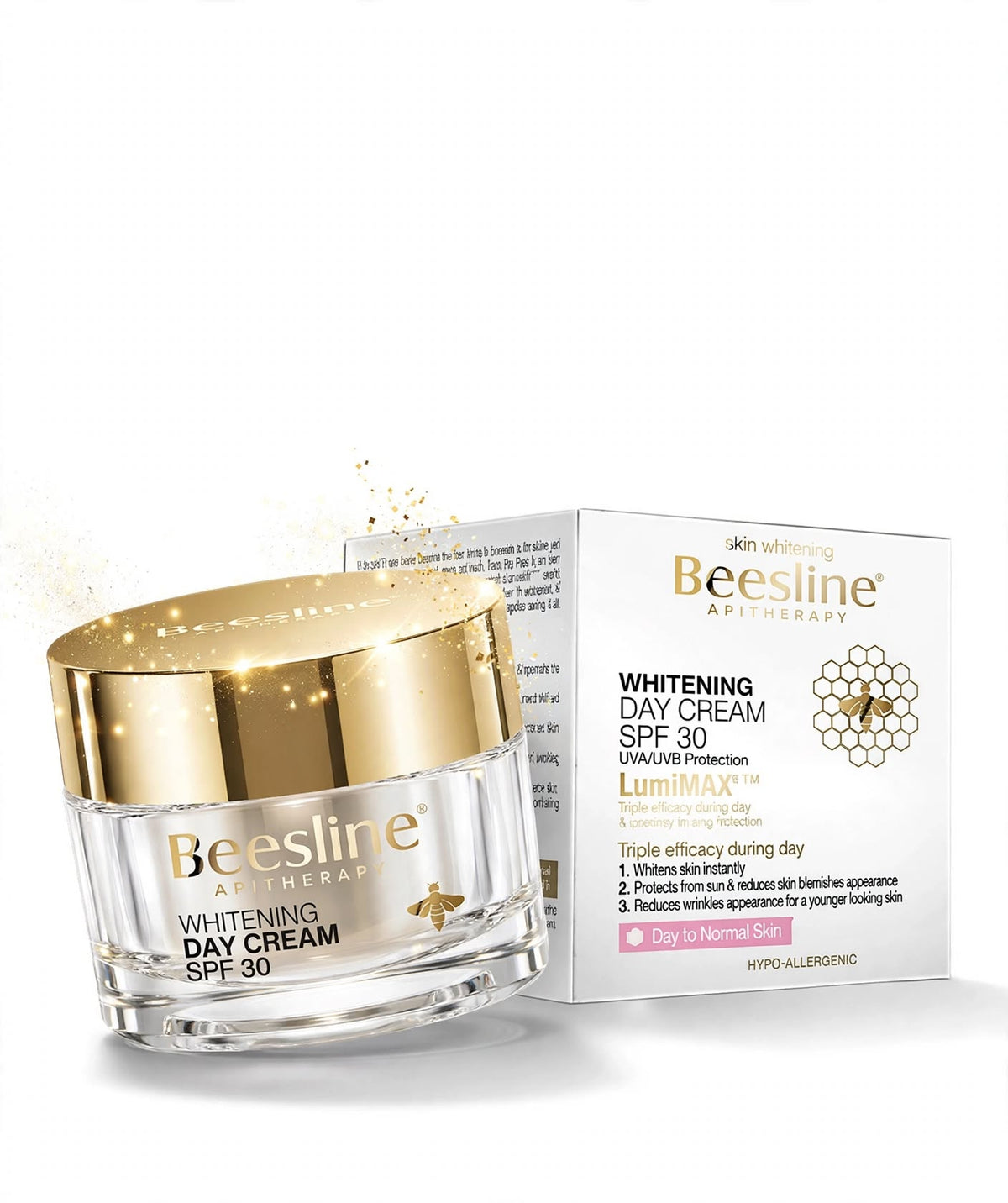 Beesline Apitherapy Lumimax Whitening, Facial Day Cream For Dry To Normal Skin Spf30, 50Ml