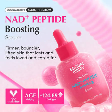 Eqqualberry Lush Blush Nad+ Peptide Serum, 30Ml