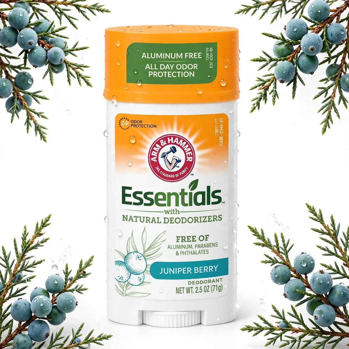 Arm & Hammer Essentials with natural  Deodorant  Juniper Berry, 71G