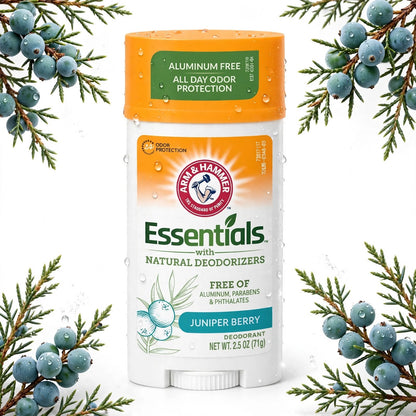Arm & Hammer Essentials with natural  Deodorant  Juniper Berry, 71G