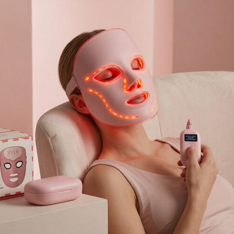 Elle Led Mask Radiance Boost Pro Faceware Pink