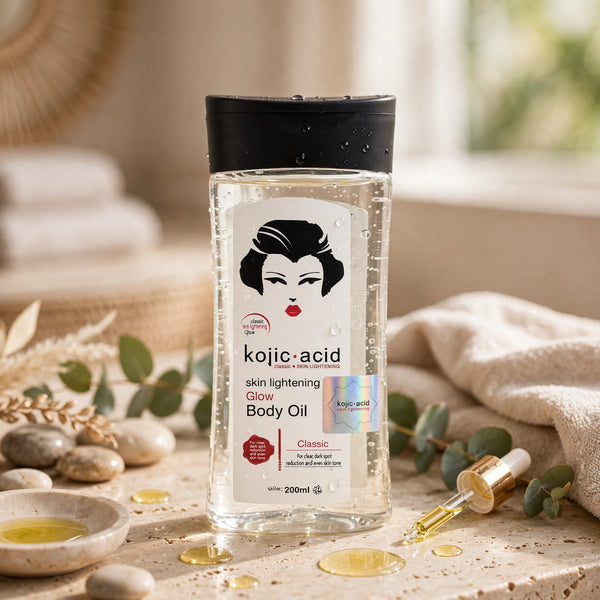 Kojic Acid Skin Lightening Glow Body Oil Classic 200ml