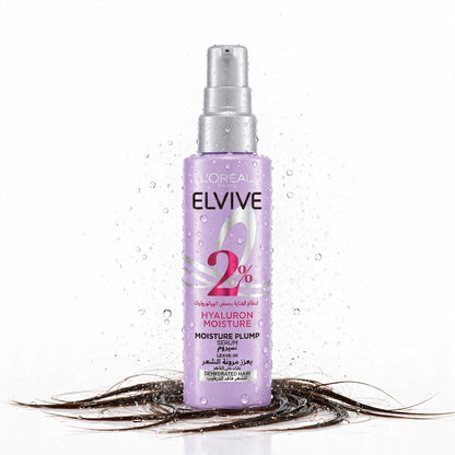 Elvive Lereal Paris 2% hyluron moisture plump leave in serum dehydrated hair 150 ml