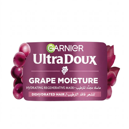 Garnier Ultra Doux Grape Moisture Dehydrted  Hair Mask, 340ml