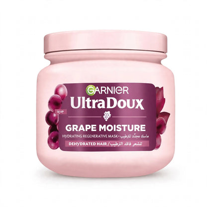 Garnier Ultra Doux Grape Moisture Dehydrted  Hair Mask, 340ml
