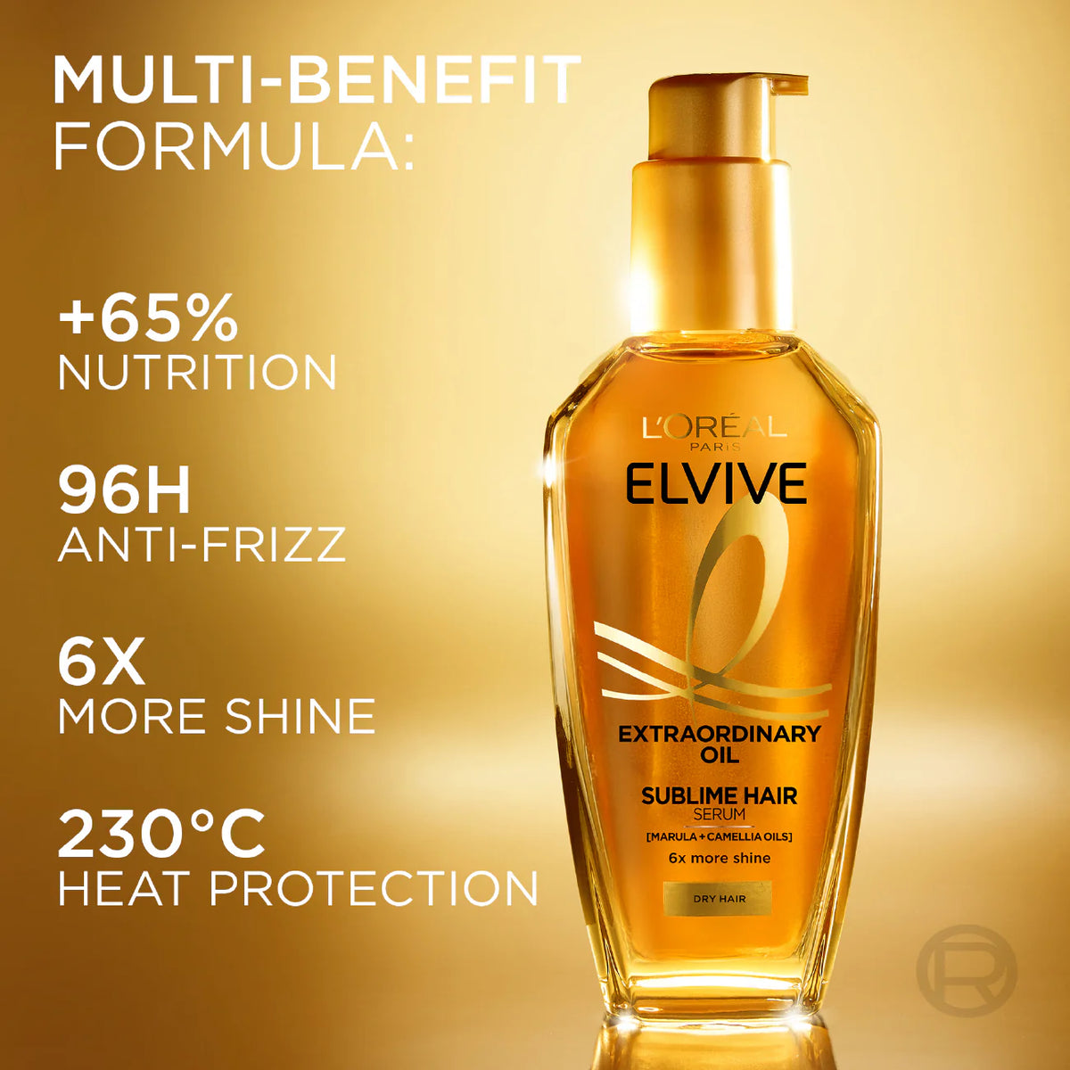 L'Oreal Elvive Extraordinary Oil Sublime Hair Enhancer Serum For Dry Hair, 100Ml