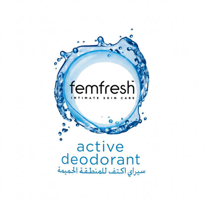 Femfresh intimate Skin Care Daily active deodorant with calenduala extract & silver lons   125  ml