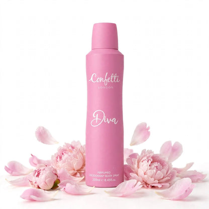 Confetti London Diva perfumed  Deodorant body  Spray, 250ml