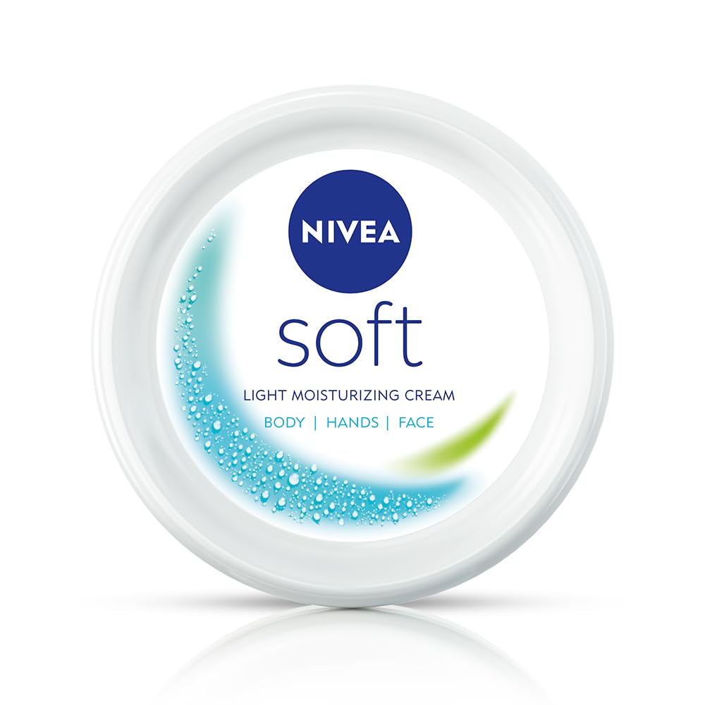 NIVEA Soft Moisturizing Cream with Jojoba Oil & Vitamin E for Face, Body & Hands, 200ml