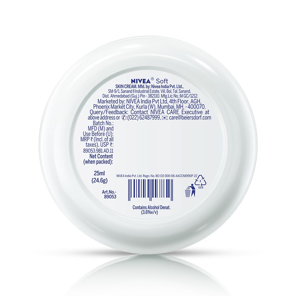 NIVEA Soft Moisturizing Cream with Jojoba Oil & Vitamin E for Face, Body & Hands, 200ml