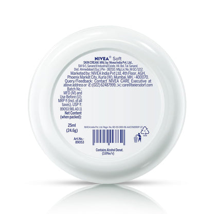 NIVEA Soft Moisturizing Cream with Jojoba Oil & Vitamin E for Face, Body & Hands, 200ml