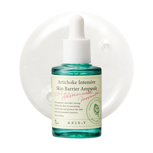 Axis-Y Artichoke Hydrating, Moisturizing & Protecting Intensive Skin Barrier Face Ampoule - Vegan, 30Ml