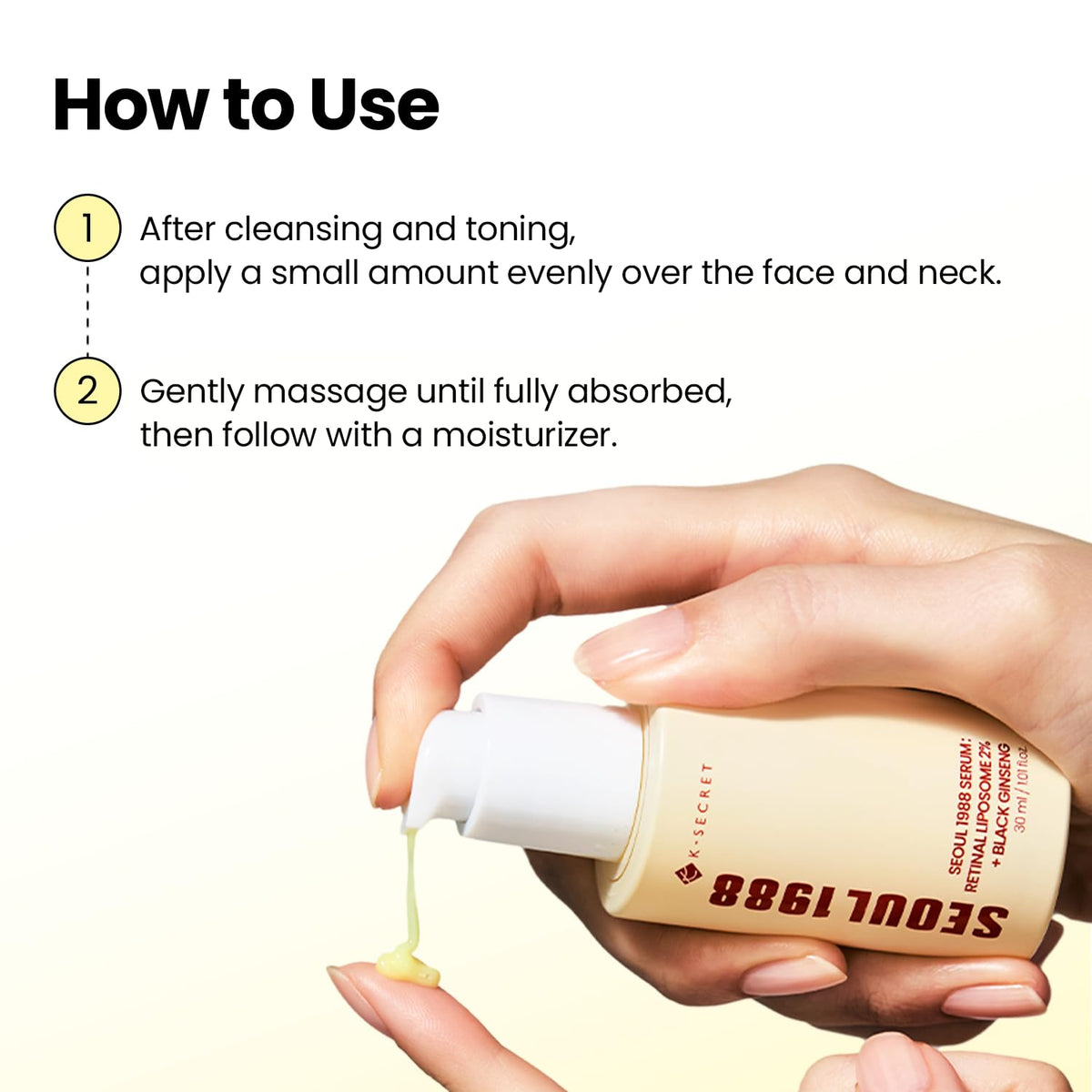 K-Secret Seoul 1988 Serum Retinal Liposome 2% + Black Ginseng, 30Ml