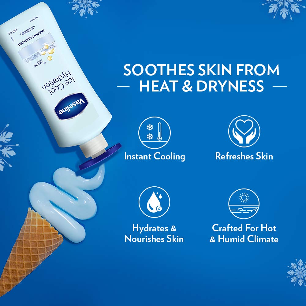 Vaseline Intensive Care Ice Cool Hydration Body Lotion, 400ml