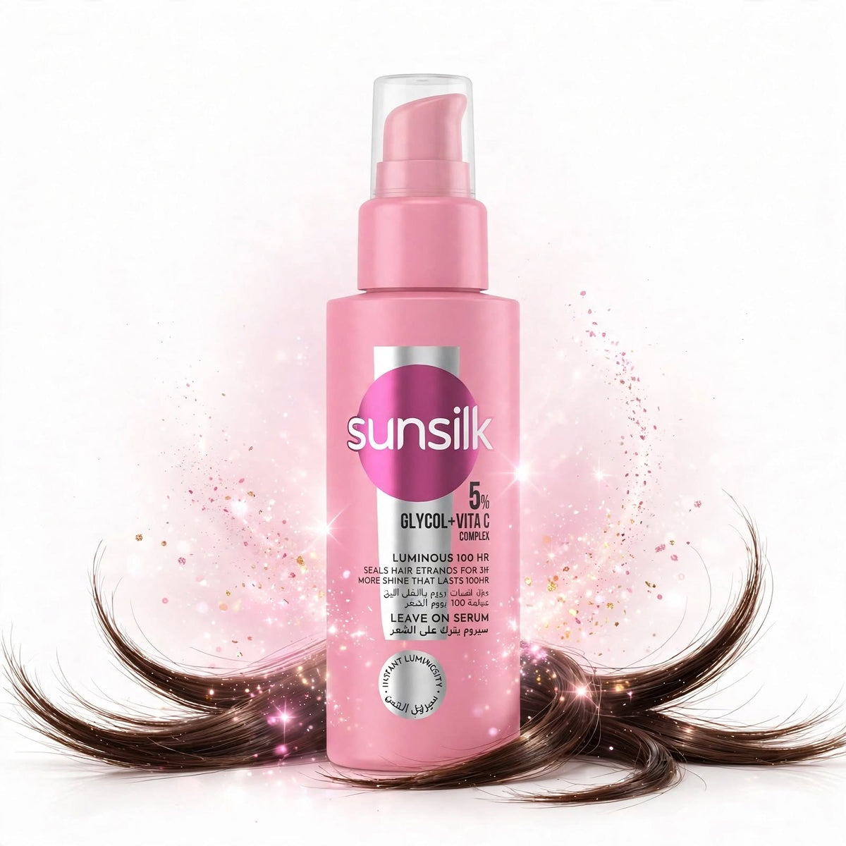 Sunsilk  5% glycol + vita c  Luminous Hair Leave-On Serum, 90Ml