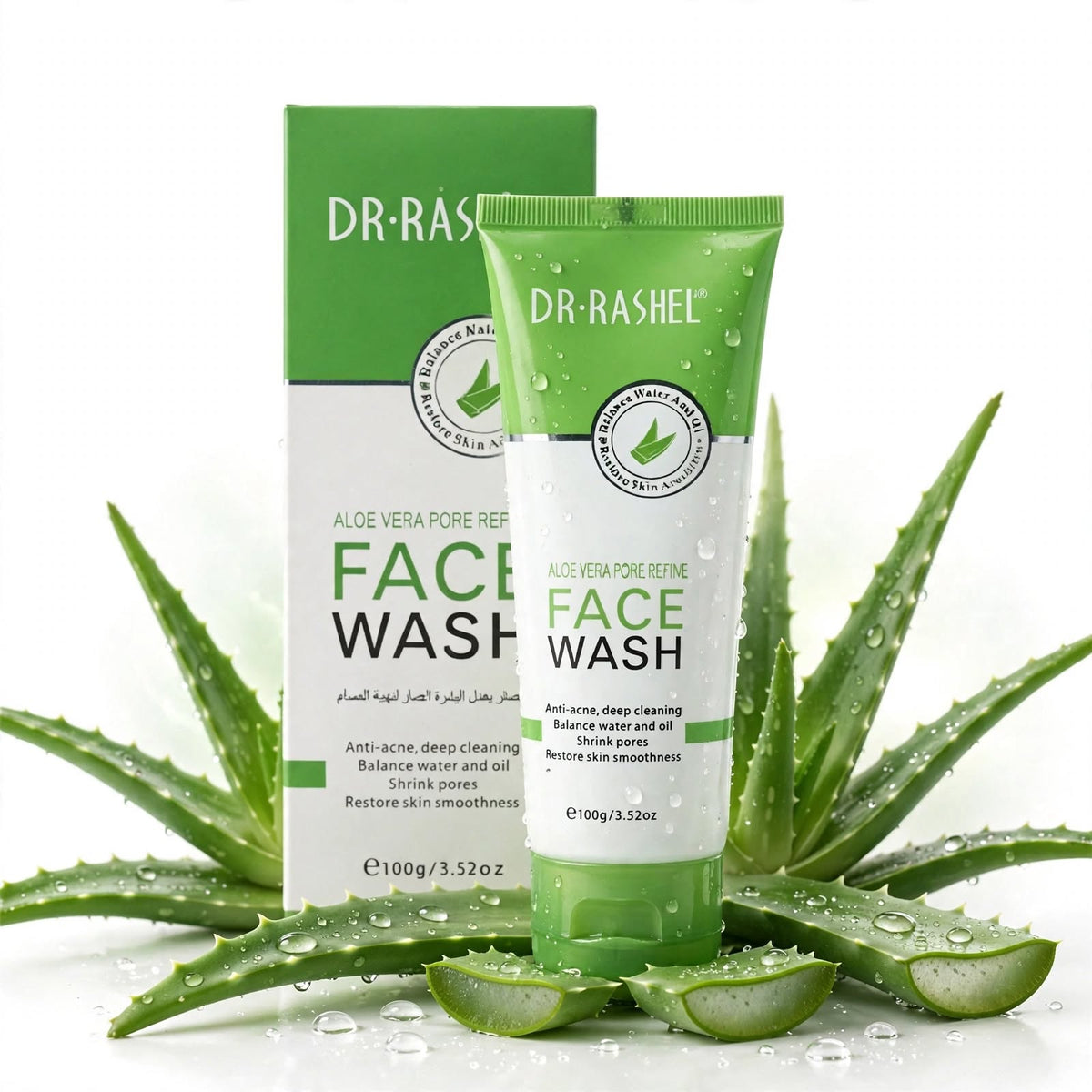 Dr.Rashel Skin Care Aloe Vera Pore Refine Face Wash, 100G