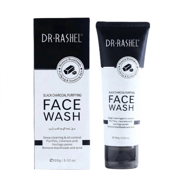 Dr Rashel Black Charcoal Purifying Face Wash, 100G