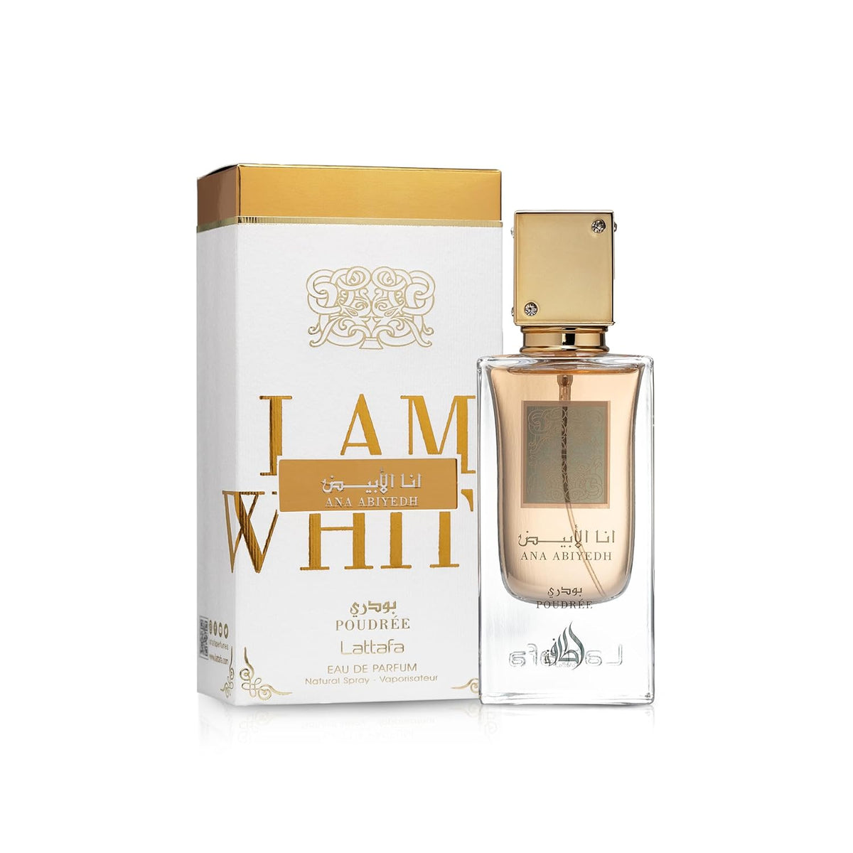 Lattafa Poudree Ana Abiyedh Eau De Parfum, 100Ml