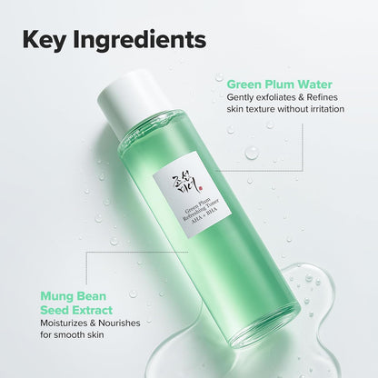 Beauty of Joseon Green Plum Refreshing Facial Toner With Aha & Bha, 150Ml