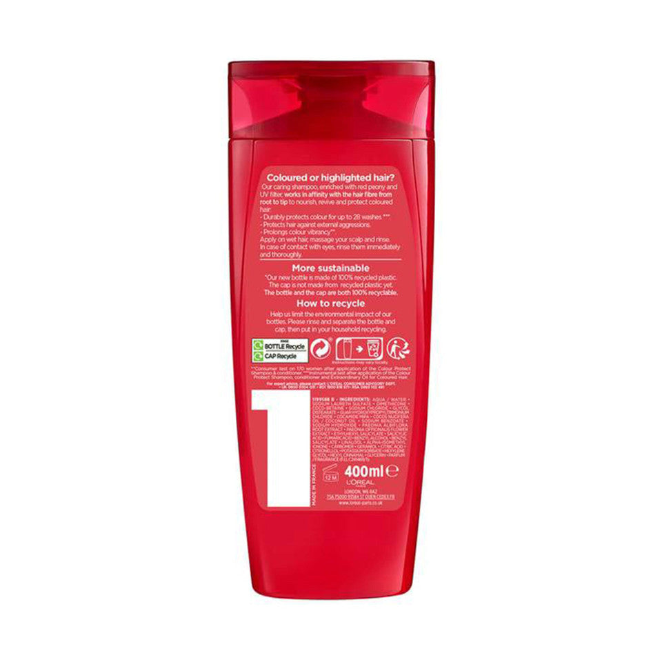 L'Oreal Paris Elvive Colour Protect Shampoo, 400ml