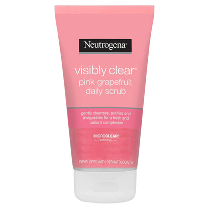 Neutrogena Visibly Clear Daily Facial Scrub With Pink Grapefruit, 150Ml
