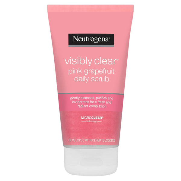 Neutrogena Visibly Clear Daily Facial Scrub With Pink Grapefruit, 150Ml
