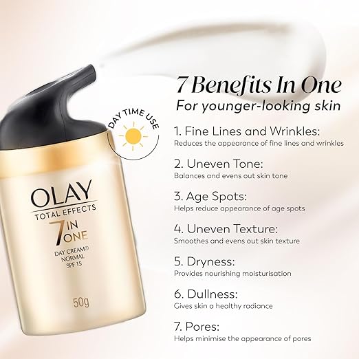 Olay Total Effects 7In1 Anti-Aging Facial Day Moisturizer Spf15, 50G