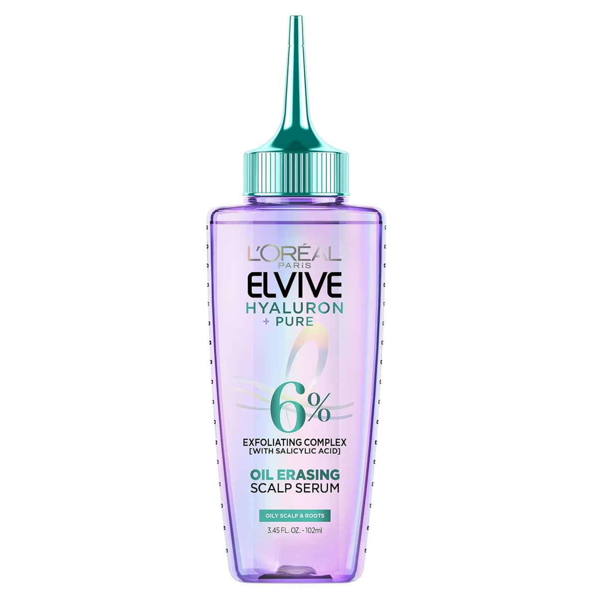 L'Oreal Paris Elvive Hyaluron Pure Purifying Erasing Serum For Oily Hair, 102Ml