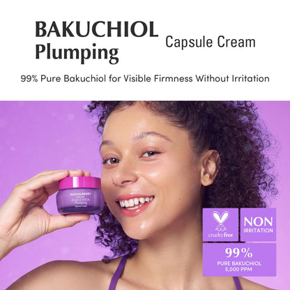 Eqqualberry Bakuchiol Plumping Capsule Cream, 50ml
