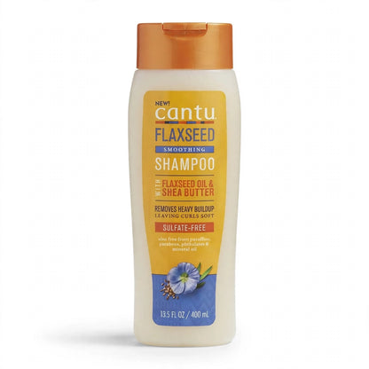 Cantu Flaxseed  Smoothing Shampoo With Flaxseed Oil & Shea Butter, 400Ml