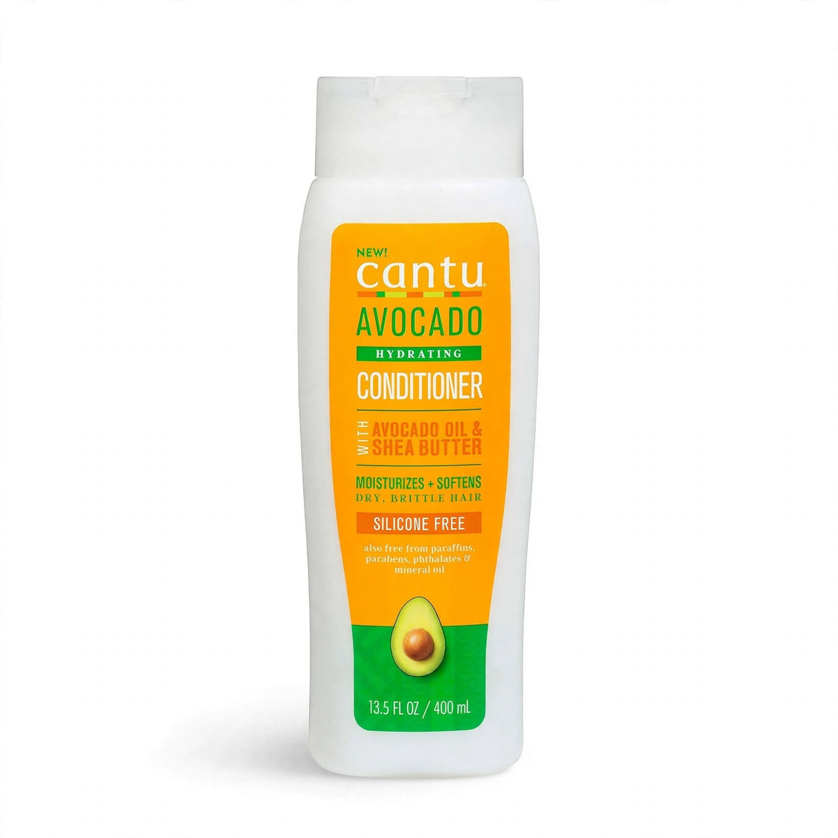 Cantu Hydrating Conditioner With Avocado Oil & Shea Butter For Dry & Brittle Hair, 400Ml