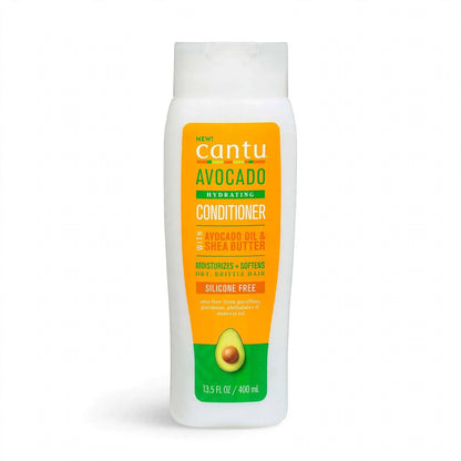 Cantu Hydrating Conditioner With Avocado Oil & Shea Butter For Dry & Brittle Hair, 400Ml