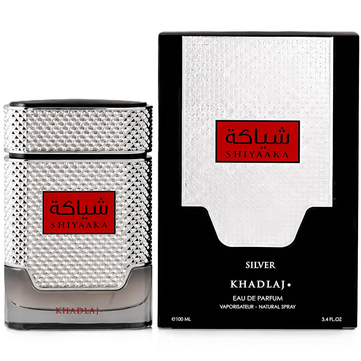 Khadlaj Shiyaaka Silver Eau De Parfum For Men, 100Ml
