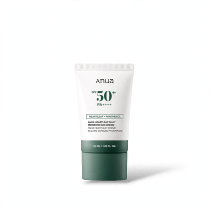 ANUA SPF 50 +PA++++ HEARTLEAF + PANTHENOL ANUA HEARTLEAF SILKY MOISTURE SUN CREAM 50 ML