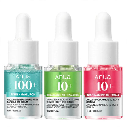 Anua Mini Facial Serum Skincare Collection 3 Pieces