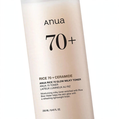 Anua Rice 70% + Ceramide Glow Milky Facial Toner 250ml