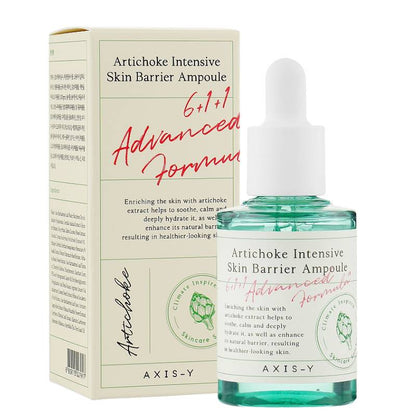 Axis-Y Artichoke Hydrating, Moisturizing & Protecting Intensive Skin Barrier Face Ampoule - Vegan, 30Ml