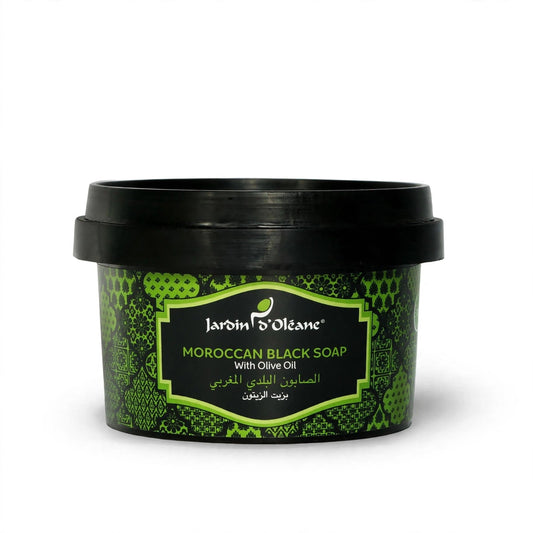 JARDIN D OLEANE MOROCCAN BLACK SAOP WITH OLIVE OIL 250g